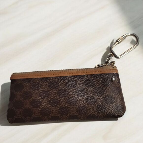 CELINE Key Pouch Cles-Macadam Triomphe Brown Vintage - Picture 5 of 9